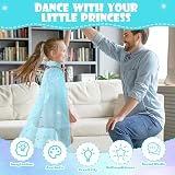 Vicloon 11Pcs Princess Cape Set Blue with Crown Wand Jewelry Bag 3+ yrs view 5