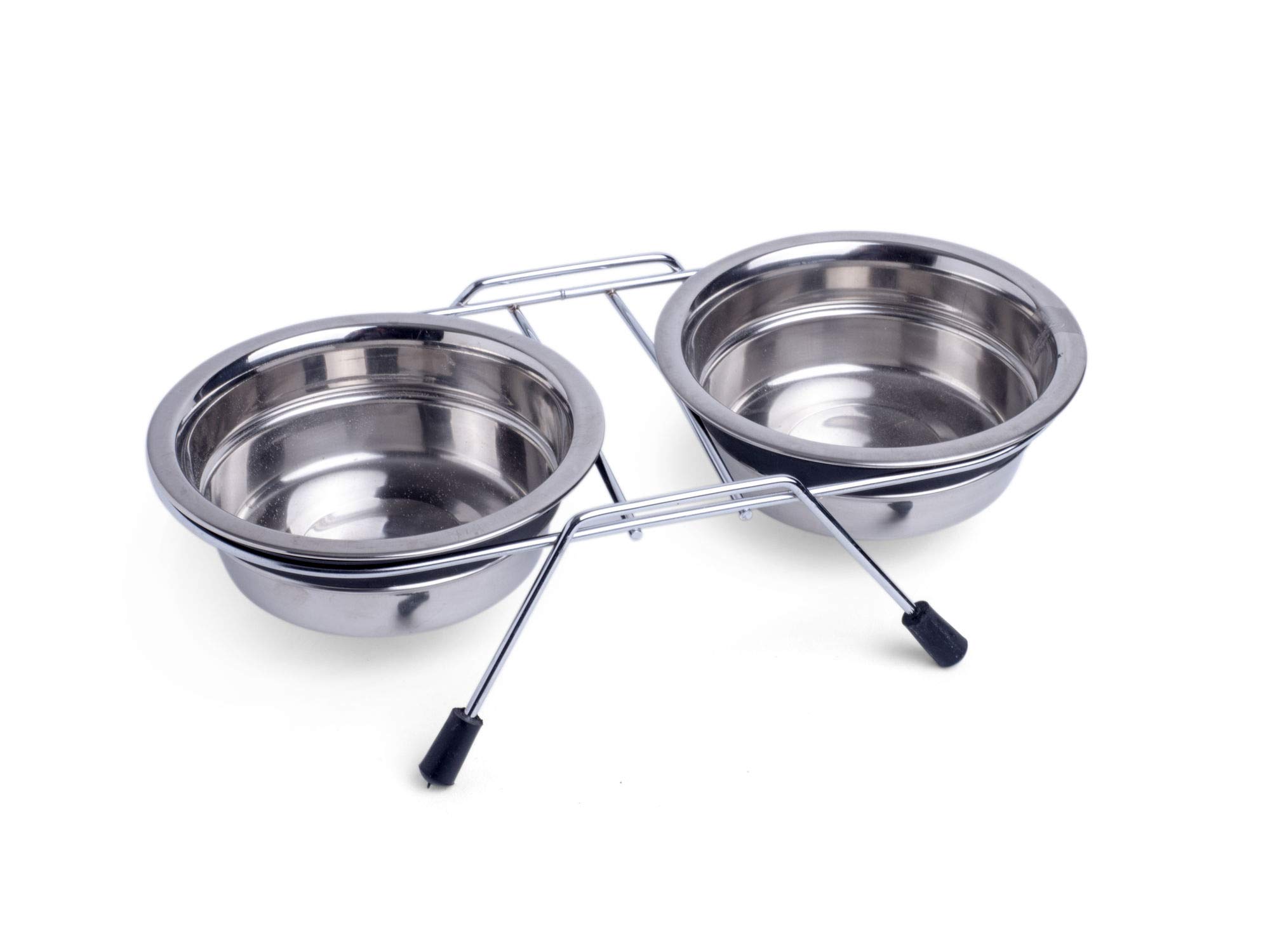 Petface Stainless Steel Double Diner Raised Bowl, 800 ml