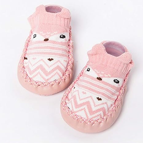 Amazon Co Jp かわいい漫画のベビーソックス 柔らかい綿の靴下靴幼児のための滑り止めの床靴下女の子男の子靴下ブーツ ホーム キッチン