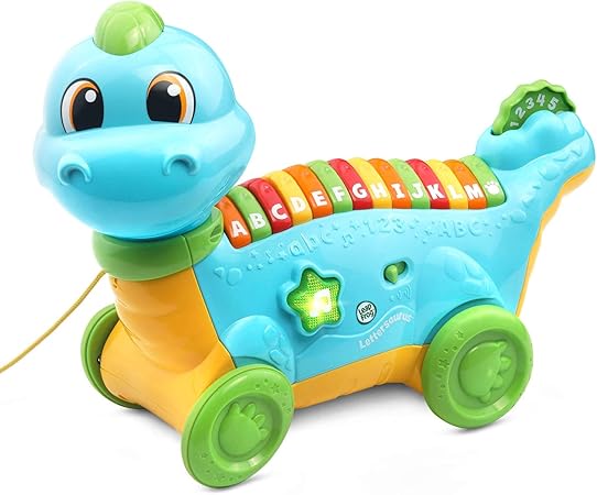 Amazon Leapfrog レターソーラス アルファベットプルトイ ティール 手押し車 プルトイ おもちゃ