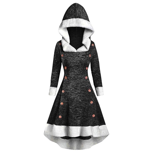 hooded lace up faux fur panel marled asymmetrical dress Faux Fur Trim Off Shoulder Mini Dress Micas