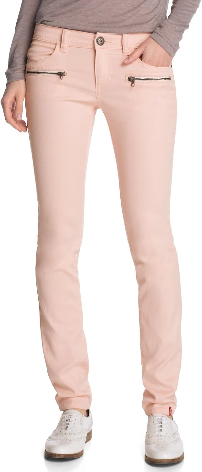 edc by ESPRIT Play Turn Up - Pantalon - Cargo - Femme - Bleu (Deep