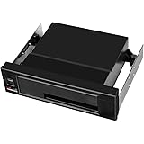 Universal Hot Swap Mobile Rack for 2.5” or 3.5” SSD/HDD, Internal Tray-Less SATA Hard Drive Backplane Enclosure, Support SATA I/II/III & SAS I/II 6Gbps and [Optimized for 2.5” or 3.5” SSD/HDD]