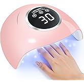 LadyMisty 72W UV LED Nail Lamp, 2026 New Upgrade UV Light for Gel Nails with 18 Beads, 3 Timer Nail Dryer, LCD Display, Auto 