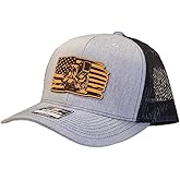 ENGRAVINGS ETC Welder Hat, Leather Patch Hat, Trucker hat, mesh Adjustable Snapback hat, Baseball Cap, Welding hat for Men or Women Multi