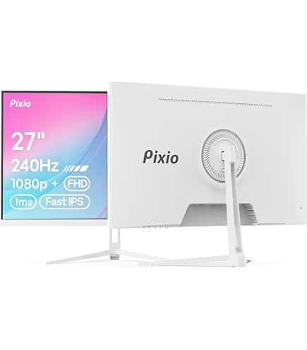 Amazon.com: Pixio PXC278 Wave White 27 inch 180Hz Refresh Rate QHD