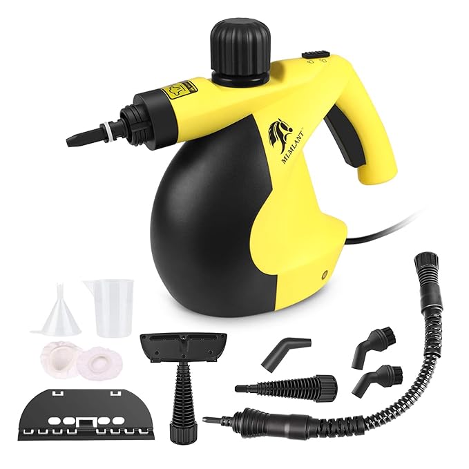 MLMLANT Handheld Pressurized Steam Cleaner with 11Piece Accessory Set