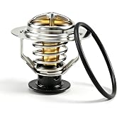 KPALAG Engine Coolant Thermostat, Thermostat Assembly with O-ring Compatible with Ford F-150 3.3L 3.5L Ford Explorer 3.3L Ford Expedition 3.5L Replace#: RT-1255 BL3Z-8575-B