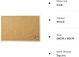 REQUISITE NEEDS Cork Board 60x90 cm Natural Wood Frame 4x Pin Boards view 4