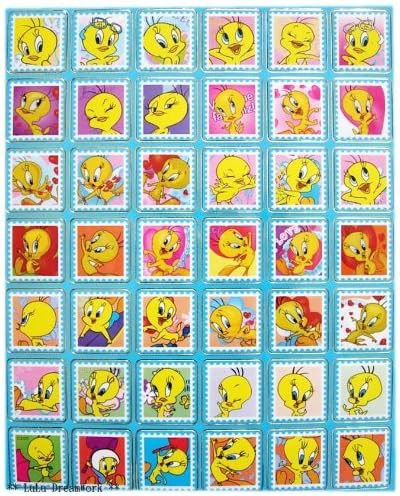 Looney Tunes Faces of Tweety Bird sticker collection autocollant [Toy]