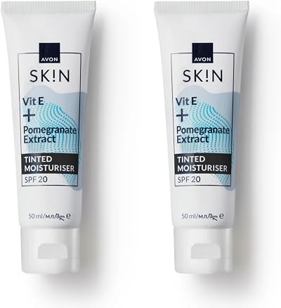 Avon SKIN Radiance Tinted Moisturising Day Cream SPF 20 50ml Pack of 2