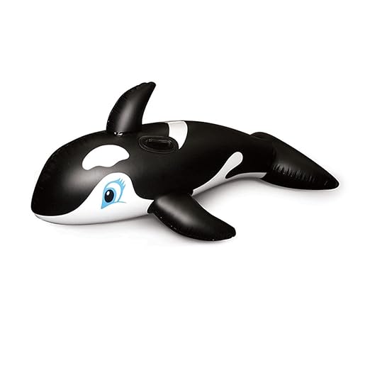 51" Jumbo Whale Rider Inflatable Swimming Pool Toy Garden
