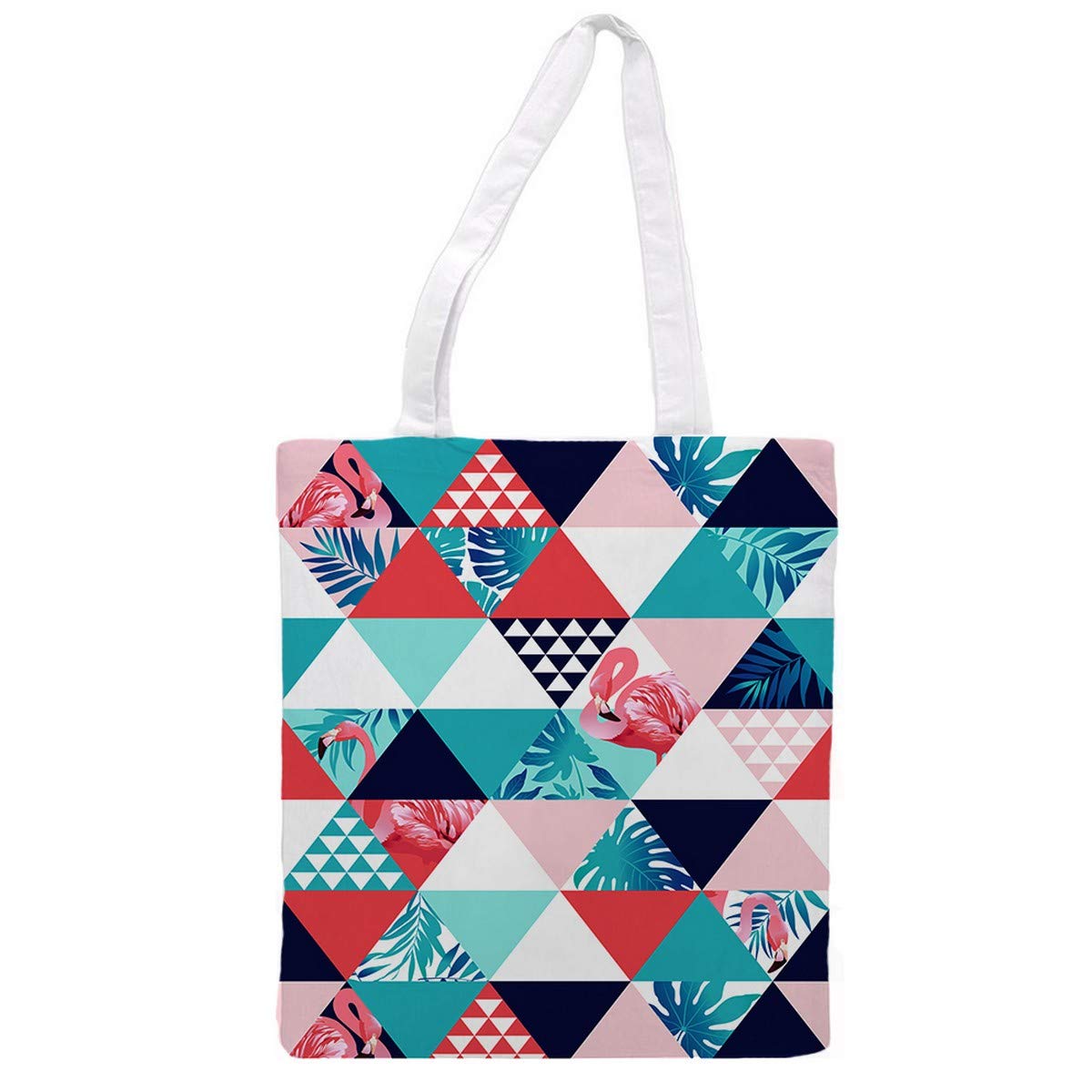Nacnic Tote bag Tropical Flamingos fabric. multipurpose shoulder strap