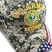The Hat Depot Military Licensed 3D Embroidered Retired Cap (Digital Camo-Army-Flag)
