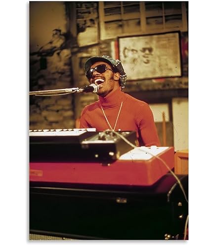 ☆Stevie Wonder☆ Poster R&B Soul 1980s Vintage Soul Concert Poster – Retro Classic R&B Funk