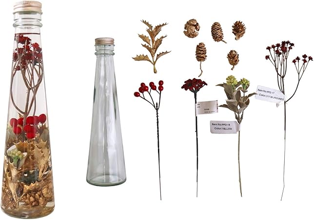 Amazon Kiyohara クリスマス ハーバリウム Tree 材料キット 簡単レシピ付 Sanxmasb 造花 通販