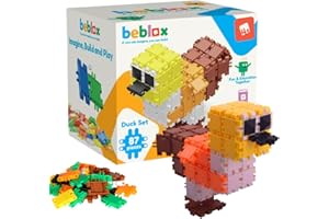 BEBLOX Building Blocks Duck Set - Building Toys for Kids Ages 4-8 - Learning & Educational Fun Stem Toys - Birthday Gifts for Boys & Girls Age 4 5 6 7 8 9 10 11 & 12 Year Old Toys
