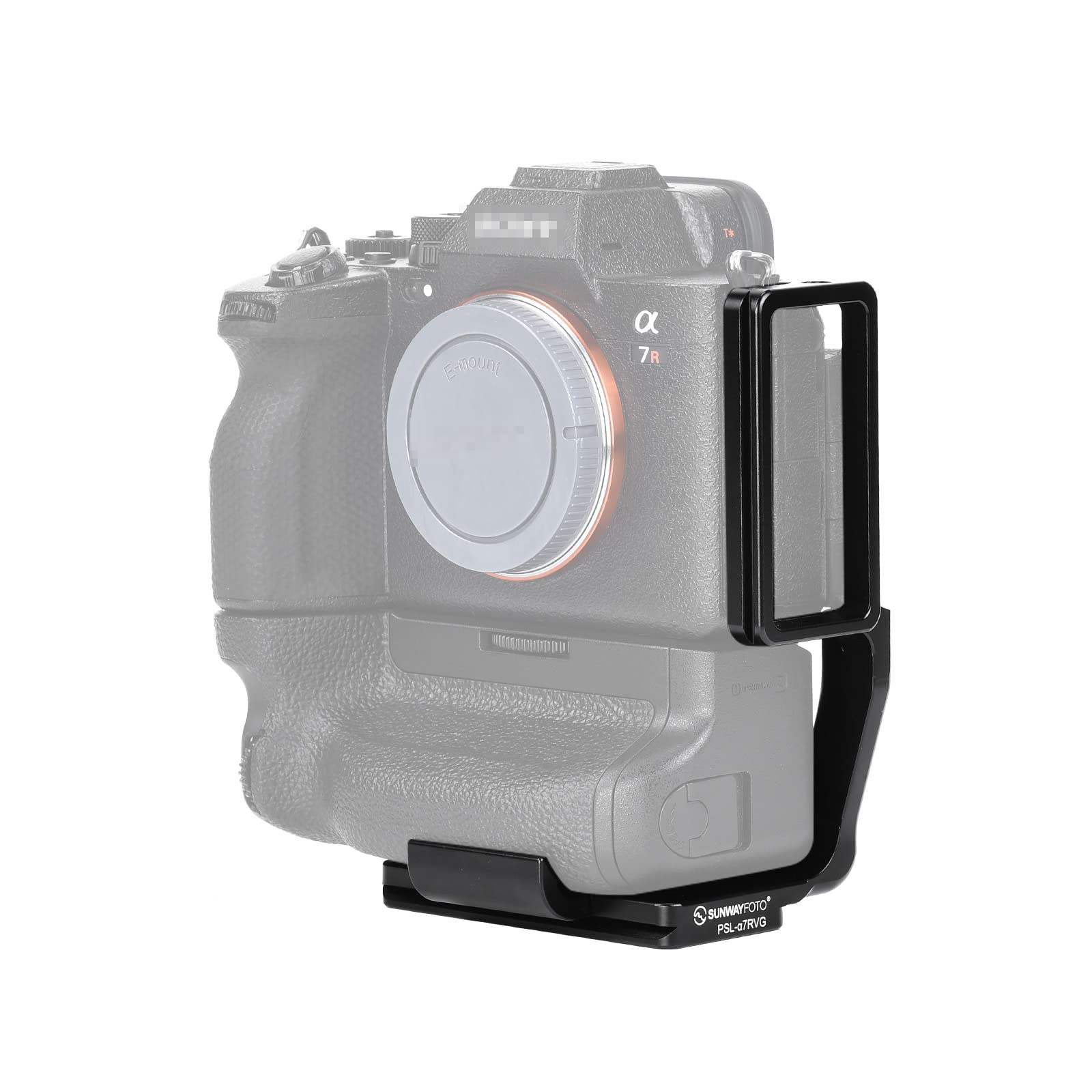 SUNWAYFOTO PSL-a7rvg L Bracket for Sony a7rv/a7riv with Vattery Grip VG-C4EM Quick Release Plate Arca Swiss