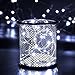 YKB 12 PCS White Fairy Lights LED String Lights Battery Powered, 20 Micro LEDs on 3.3ft/1m Silvery Copper Wire, Battery Operated String Lights by 2xCR2032, for Christmas Decorations Holiday Wedding
