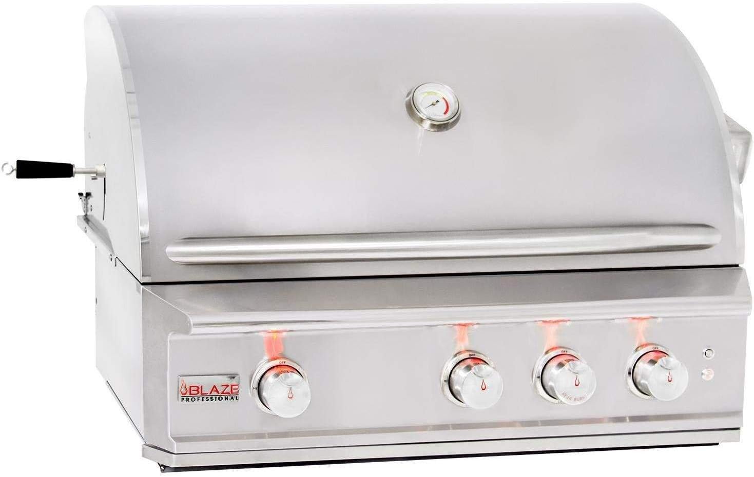 Review 34″ Professional Grill with 3 Burners Fuel Type: Propane
