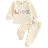 2Pcs Set Infant Baby Girl Fall Clothes Daddys Girl Long Sleeve Crewneck Sweatshirt+Joggers Pants Winter Outfit Set