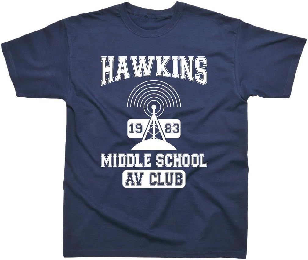 Hawkins Middle School AV Club Adults and Kids T-Shirts…