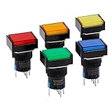 Baomain 5/8" 16mm Push Button Switch Momentary