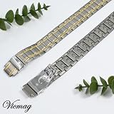 Vicmag 3x Magnetic Titanium Bracelet Men 3500 Gauss Adjustable Gift Box view 4