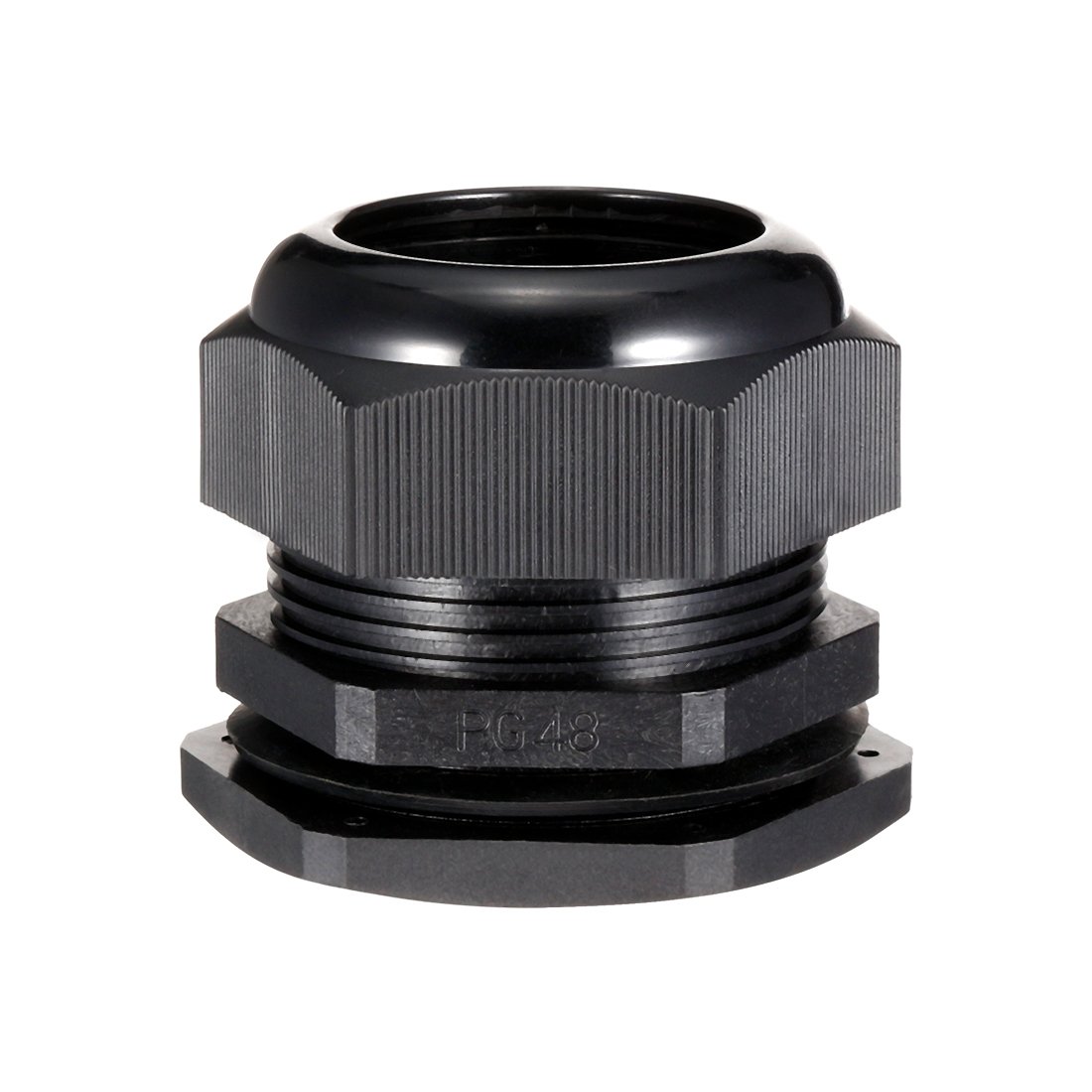 sourcing map PG48 Cable Gland Waterproof Connector Plastic Wire Glands Joints Black for 37-44mm Dia Wires