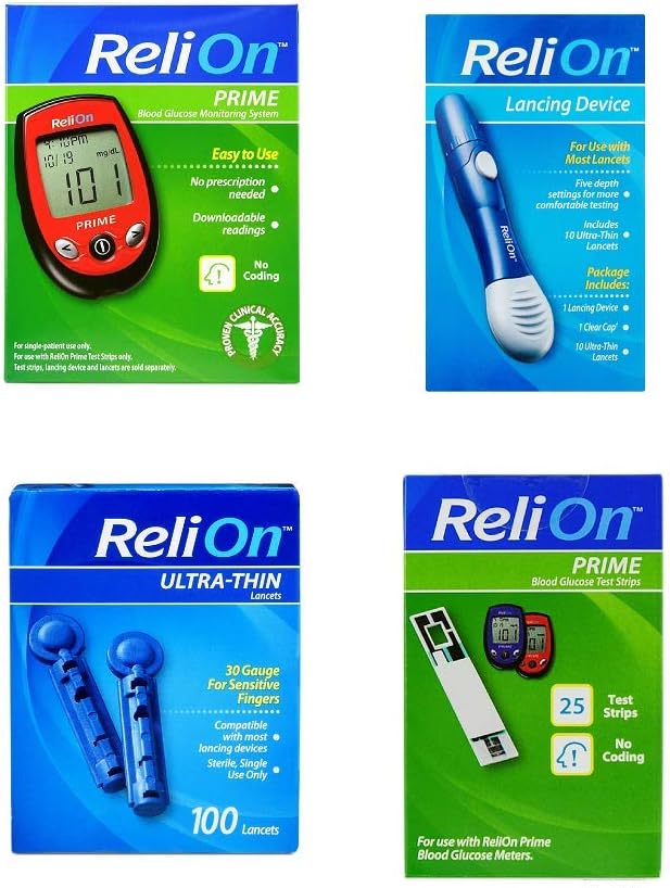 ReliOn Prime Blood Glucose Monitoring System Relion