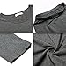 Ekouaer Top & Bottom Woman Comfortable Microfiber Thermal Underwear (Gray, Medium)