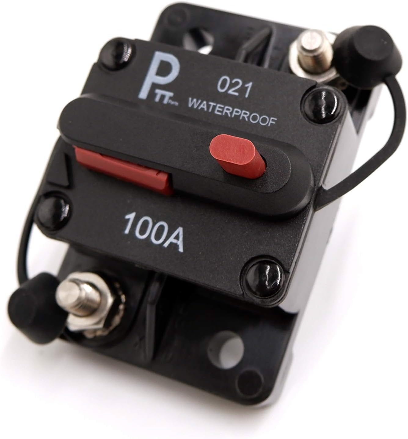 parts PTT Hi-Amp 1/4'' studs Circuit Breaker 100 Amp 12V 48VDC Waterproof IP67 Thermal Battery Switchable Power Reset Inline Fuse Holder Protection for Marin RV Caravan Trailer Troller Bus Heavy Truck
