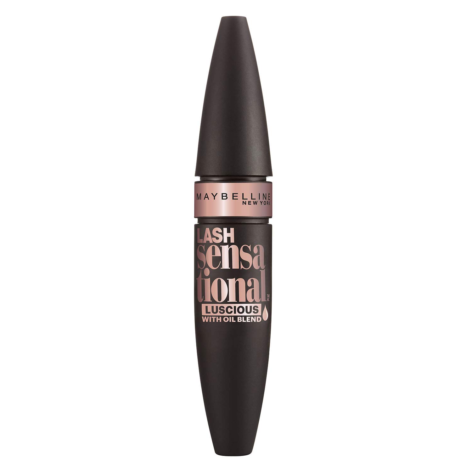Maybelline New York Sensational Luscious Mascara, Volumizing and Thickening, Black