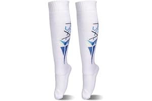 Fencing Socks for Epee, Wearable Cotton Protective Fencing Stockings Knee Sabre and Foil Absorbing Breathable Stretchy High S