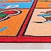 Champion Rugs 8x10 Kids Area Rug ABC Food Learning/Playtime Carpet (7ft4in.x10ft4in.) (8 Feet X 10 Feet)