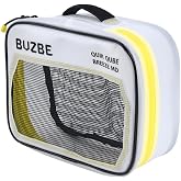 BUZBE Quik Qube Breeze, Breathable Gear Pouch, Zippered Packing Cube, Fishing Organizer Bag, Soft Sided Tackle Box - Medium Deep