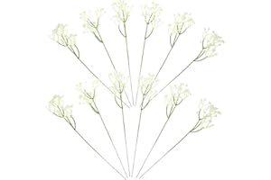 SEWOART 18pcs Artificial Breath Bouquet Lifelike Gypsophila Faux Flowers for Wedding Party Decoration Home