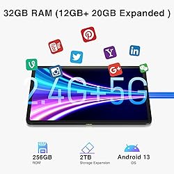 DOOGEE T20 Ultra 12 Inch Tablet, 32GB+256GB/2TB ROM