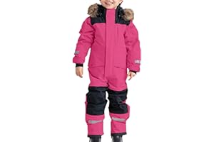 LIKEOULI Snow Suit for Kids Boys Girls One Piece Snowsuit Waterproof Windproof Winter Outdoor Overalls Snowboarding Ski Suits