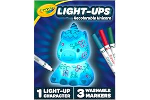 Crayola Light Ups - Unicorn, Reusable Holiday Craft, Glow In The Dark, Unicorn Gift for Kids, Decoration Craft, Toys & Gifts for Kids