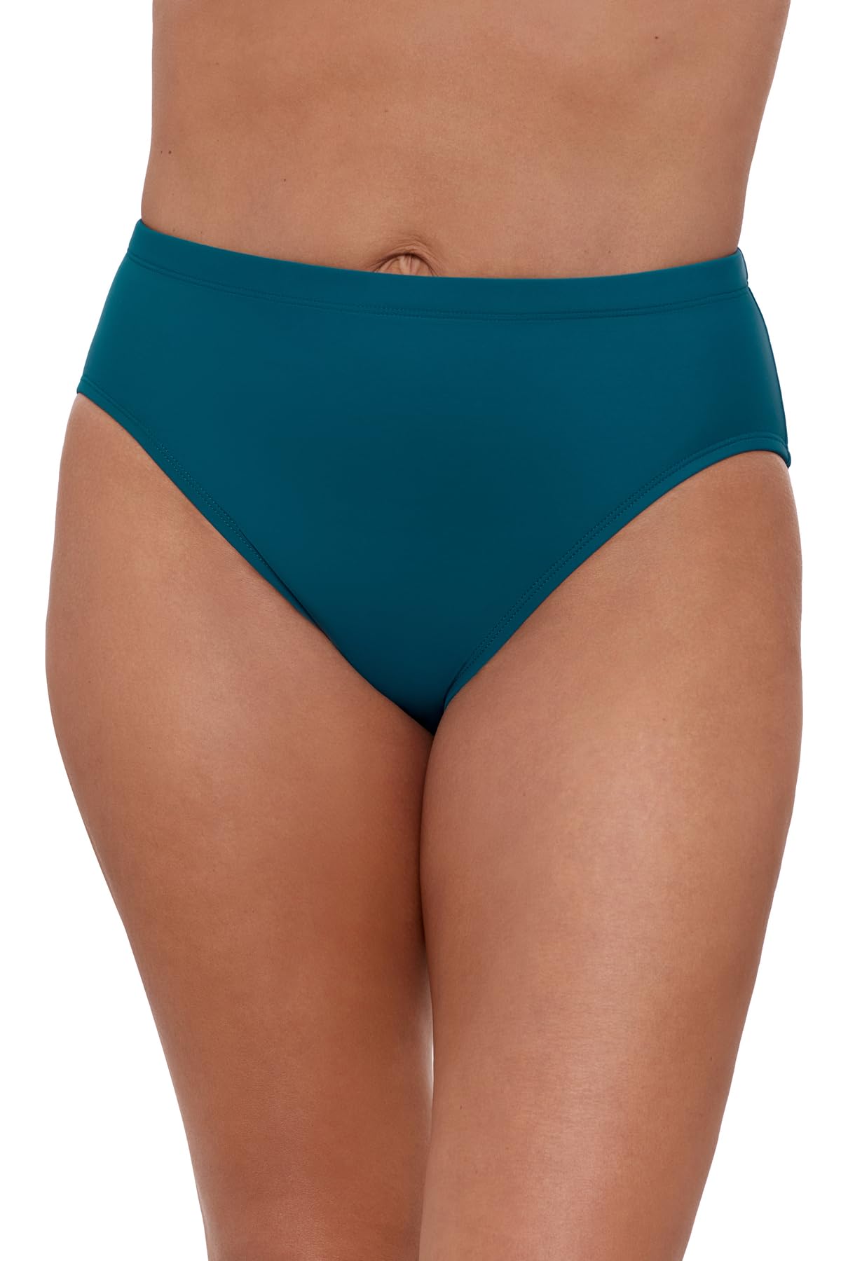 Photo 1 of Aqua Green Women's Standard Mid Rise Brief, Lagoon, 1X
