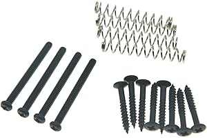 Dopro Imperial/USA Thread Humbucker Pickup Ring Height Screws Surround Frame Mounting Screws Springs for GB/EMG/Seymour Duncan/Dimarzio Black