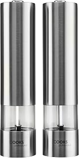 Cooks Professional Electric Salt & Pepper Mill Set - Adjustable Grinders view 5