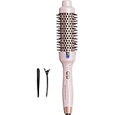 Wavytalk Updated Version Thermal Brush, 1.5 Inch Negative Ion Blowout Express Thermal Round Brush Creates Salon-Quality Blowouts, lonic Frizz Reduction Makes Hair Shinier & Smoother (Millennial Pink)