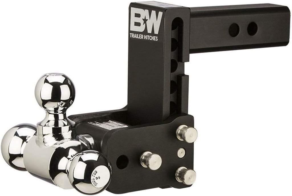B&W Tow & Stow - Fits 2" Receiver, Tri-Ball (1-7/8" x 2" x 2-5/16"), 5" Drop, 10,000 GTW: Automotive