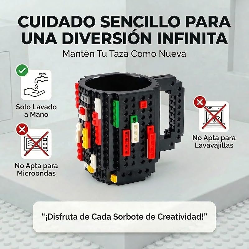 ® Taza Bloques de Construcción 350 ml - DIY Brick