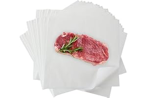 YSGLORY 100 Pcs Sublimation Butcher Paper Sheet 12 x 12 White Butcher Paper Disposable Butcher Paper Uncoated Precut White Kraft Sublimation Protective Paper for Wrapping Meat Heat Press