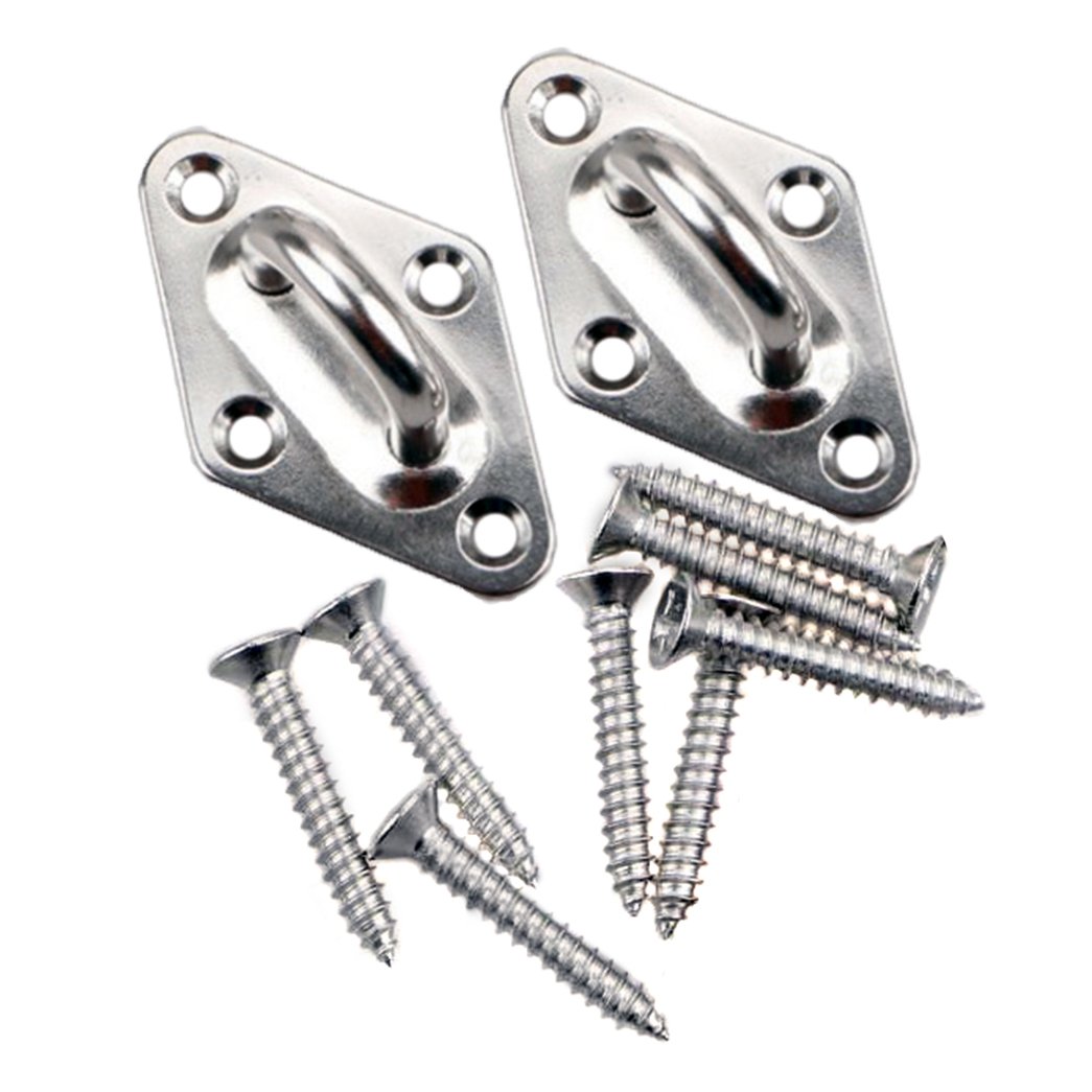 includes 4 x Pad Eyes, 4 x Turnbuckles, 8 x Snap Hooks, 16 x Screw