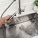 LORDEAR Modern Style Stainless Steel 2 Water Function Setting Single Handle Pull Out with Sprayer Wet Bar Brushed Nickel Kitchen Faucet, Pull Down Kitchen Sink Faucet