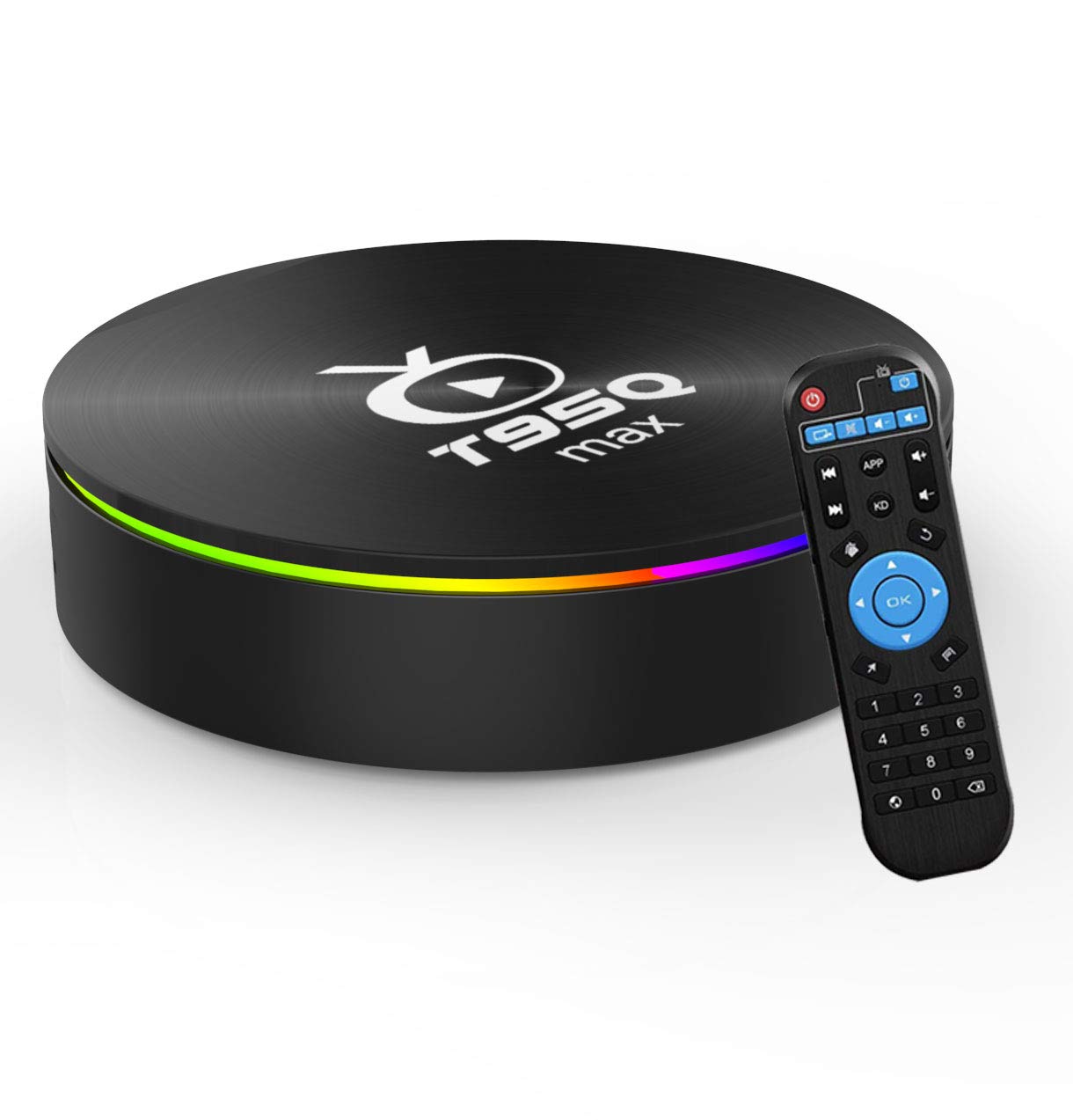 Amlogic S905X4 Android 11.0 T95Q MAX 4GB RAM 32GB ROM S905X4 64-bit Quad Core with Dual Wi-Fi 2.4G/5.0G BT 4.0/ 3D Ultra HD 8K/ H.265/ 100M LAN/USB 3.0